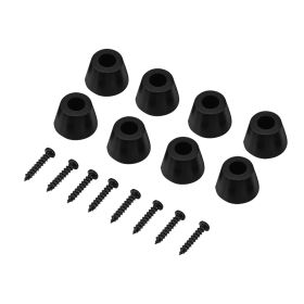 4 Pairs 30x20mm Rubber Feet Anti Vibration Base Pad Stand for Speaker Guitar Amplifier W Screws