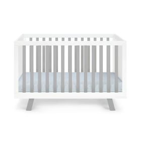 Livia 3-in-1 Convertible Island Crib White/Gray