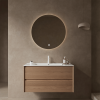 BRON 36" Bathroom Vanity with Sink, Modern Wall-Mounted Floating Plywood Bathroom Storage Cabinet with 2 Drawers