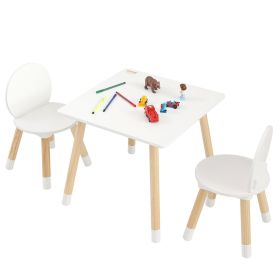 VEVOR Kids Table and 2 Chairs Set, Toddler Table and Chair Set, Children Multi-Activity Table for Art, Craft, Reading, Learning, 1 Table and 2 Chairs