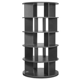 VEVOR 5-Tier Rotating Shoe Rack Tower 360¬∞ Spinning Shoe Display Carousel Black