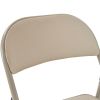 4pcs Elegant Foldable Iron & PVC Chairs for Convention & Exhibition Light Brown