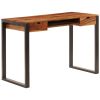 Desk 43.3"x21.7"x30.7" Solid Sheesham Wood and Steel