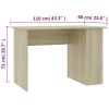 Desk Sonoma Oak 43.3"x23.6"x28.7" Engineered Wood