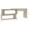 Corner Desk Sonoma Oak 78.7"x19.7"x29.9" Engineered Wood