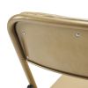 2 Pack Metal Folding Chairs with Padded Seat and Back, for Home and Office, Indoor and Outdoor Events Party Wedding, Champagne Gold