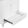 30" Bathroom Vanity with Sink, Bathroom Cabinet with Two Doors and One Drawer