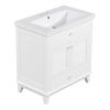 30" Bathroom Vanity with Sink, Bathroom Cabinet with Two Doors and One Drawer