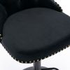 A&A Furniture,Swivel Velvet Barstools Adjusatble Seat Height from 25-33 Inch,17.7 inch base