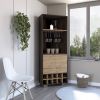 Corner Bar Cabinet Albarr, Living Room, Dark Oak / Pine