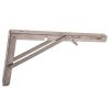 12" Folding Shelf Brackets Heavy Duty Stainless Steel Collapsible Shelf Bracket for Table Work Bench Space Saving DIY Wall Mounted Bracket Max Load 33