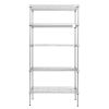 Home Kitchen Supplies Furniture, 5-Tier Metal Shelving Racks, Adjustable Metal Storage Racks, 5-Tier Shelving Unit with Leveling Feet