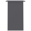 Desk Gray 35.4"x19.7"x29.1" Engineered Wood