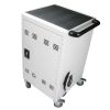 Mobile Charging Cart and Cabinet for Tablets Laptops 30-Device With Combination Lock(White)