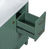 30" Bathroom Vanity in Green, Modern Bathroom Cabinet with Sink Combo Set, Bathroom Storage Cabinet with a Soft Closing Door and 3 Drawers