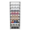 10 Tier Stackable Shoe Rack Storage Shelves - Stainless Steel Frame Holds 50 Pairs Of Shoes