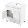 30" Bathroom Vanity with Sink, Bathroom Cabinet with Two Doors and One Drawer