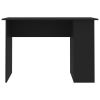 Desk Black 43.3"x23.6"x28.7" Engineered Wood