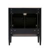 30 Inch Bathroom Vanity with Ceramic Basin, Soft Close Door, Built-in Hidden Drawer