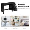 3-Drawer Home Office Study Computer Desk with Spacious Desktop