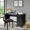 3-Drawer Home Office Study Computer Desk with Spacious Desktop