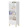 Kids 4-Tier Bookcase, Children's Book Display, Bookshelf Toy Storage Cabinet Organizer for Children's Room, Playroom, Nursery