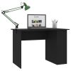 Desk Black 43.3"x23.6"x28.7" Engineered Wood