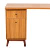 66.5" Modern L-shaped Executive Desk with delicate tempered glass Cabinet Storage,Large Office Desk with Drawers