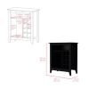 Bar Cabinet Castle, Living Room, Black