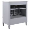 30" Bathroom Vanity with Sink Vintage Style, Multi-functional Storage Space, Door Shelf, Soft-closing Door, Grey