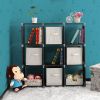 3Tier 9 Compartment Storage Cube Closet Organizer Shelf 9 CubesBookcase Storage