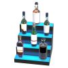 VEVOR LED Lighted Liquor Bottle Display Bar Shelf RF & App Control 16" 4-Step