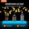 VEVOR LED Lighted Liquor Bottle Display Bar Shelf RF & App Control 24" 1-Step