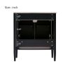 30 Inch Bathroom Vanity with Ceramic Basin, Soft Close Door, Built-in Hidden Drawer