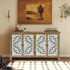 Accent Cabinet with 4 Doors, Farmhouse Sideboard Buffet Cabinet with Storage