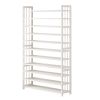 11-layer door shoe cabinet, home space-saving, large-capacity, multi-layer shoe rack, dust-proof, rounded corner, anti-collision design storage rack