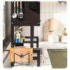 Home with cabinet door kitchen storage rack sink dish tray storage rack Multi-function counter top drain rack