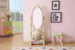 Kids Funnel Olivia the Fairy Girls Wooden Standing Mirror