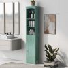 Tall Bathroom Cabinet;  Freestanding Storage Cabinet with Drawer;  MDF Board;  Adjustable Shelf